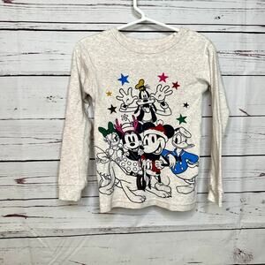 GAP x Disney | Holiday Fab Five Graphic Long Sleeve Top size 5T